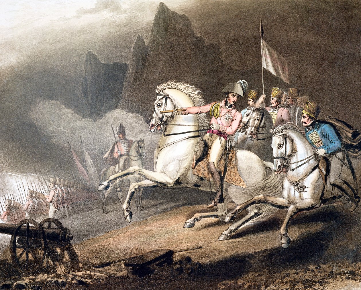 Schlacht in den Pyrenäen, Spanien, 28. Juli 1813 von Thales Fielding