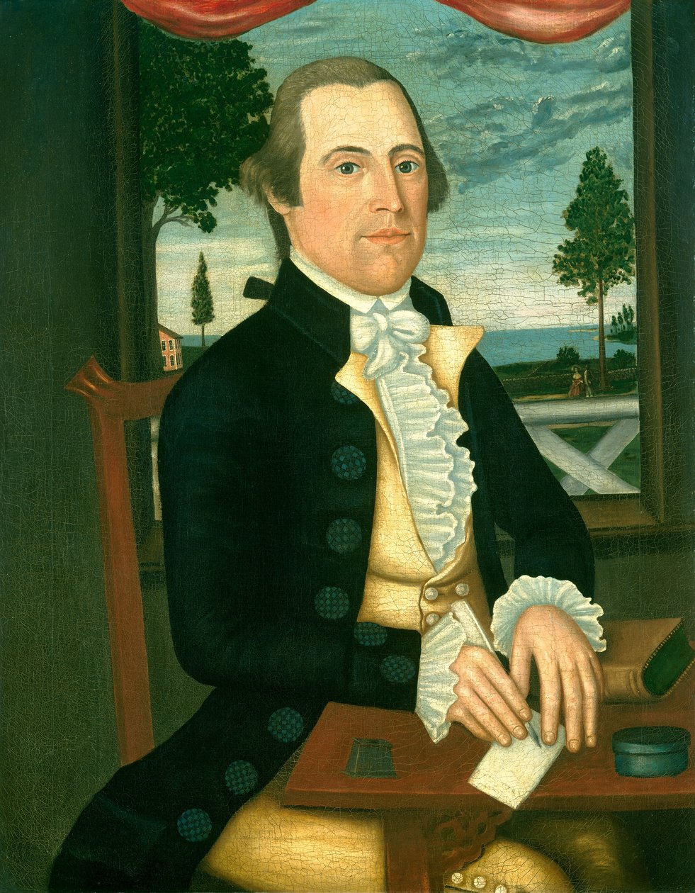 Kapitän Elisha Denison von The Denison Limner