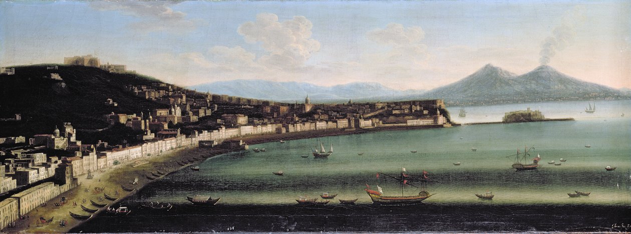 Die Bucht von Neapel vom Westen, 1710 von The Metropolitan Master