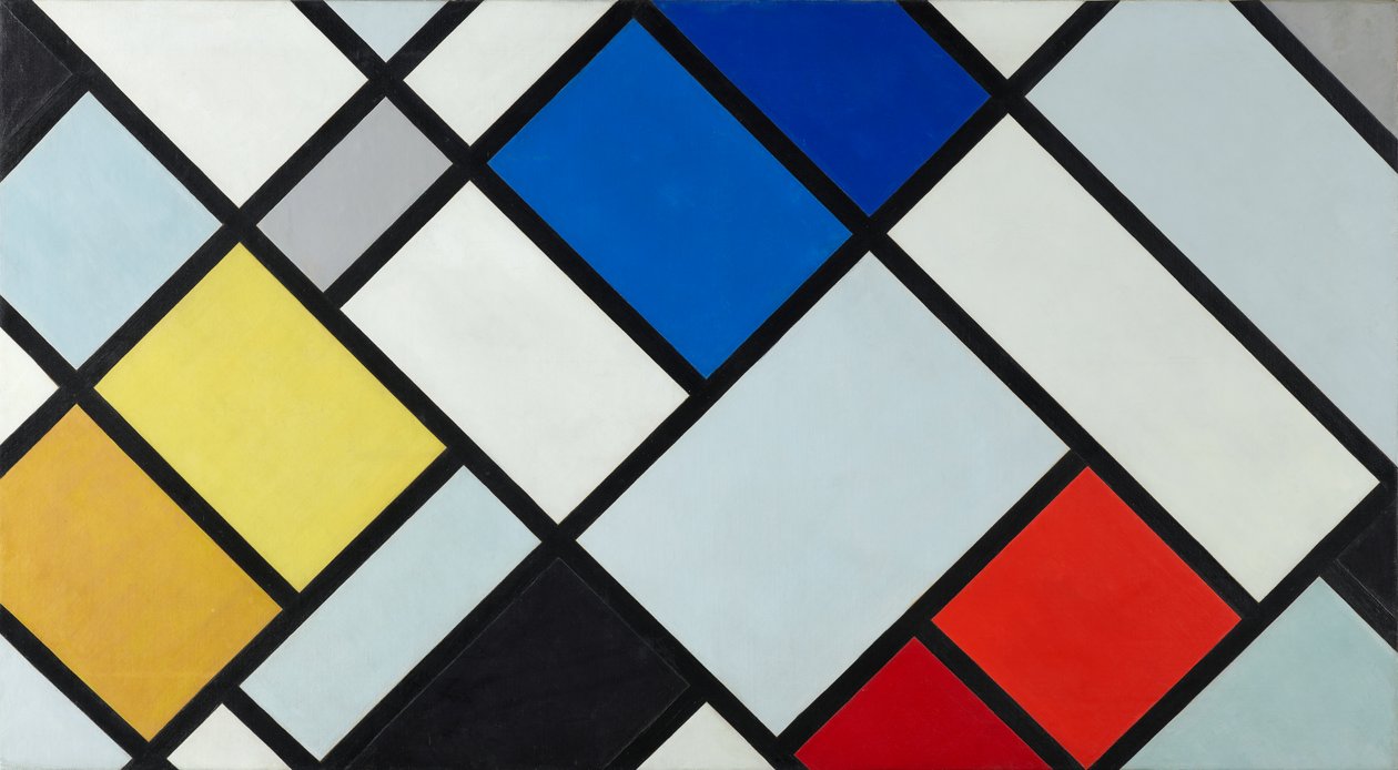 Kontra-Komposition der Dissonanzen, XVI, 1925 von Theo van Doesburg