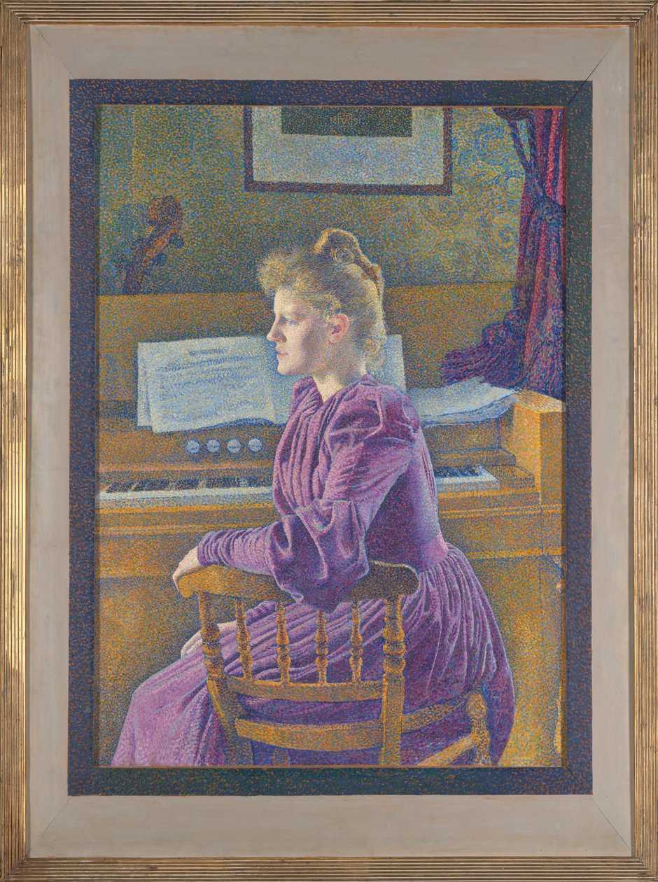 Maria Sèthe am Harmonium von Théo van Rysselberghe