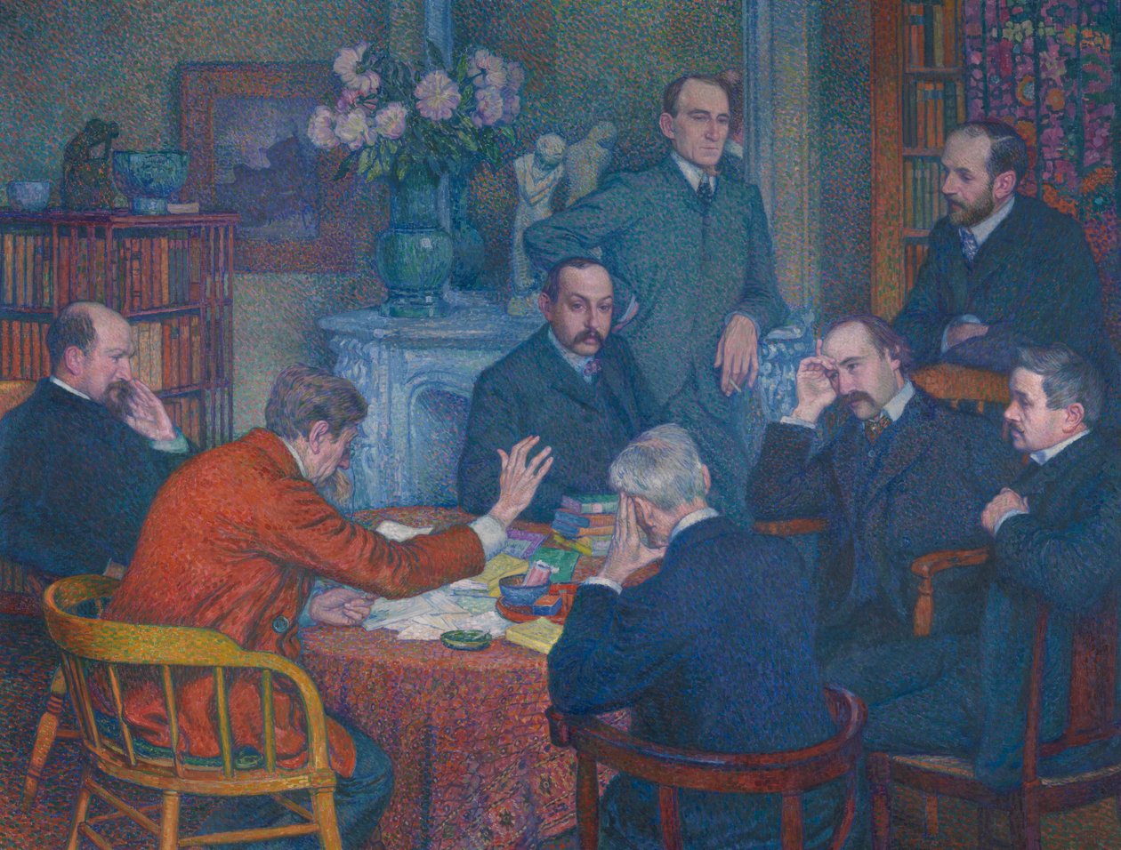 Der Vortrag von Emile Verhaeren von Theo van Rysselberghe