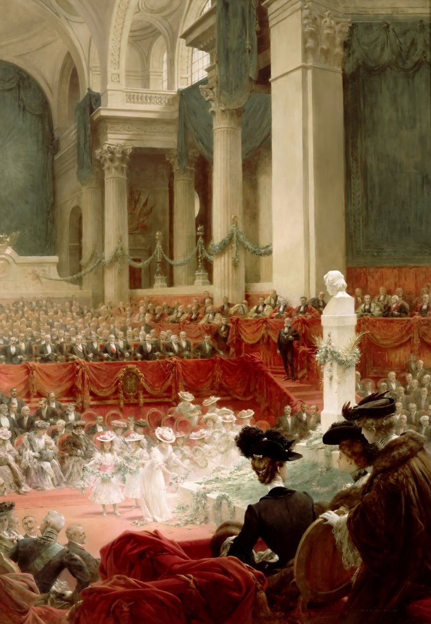 Feier des 100. Geburtstags von Victor Hugo im Panthéon in Anwesenheit des Präsidenten Félix von Theobald Chartran