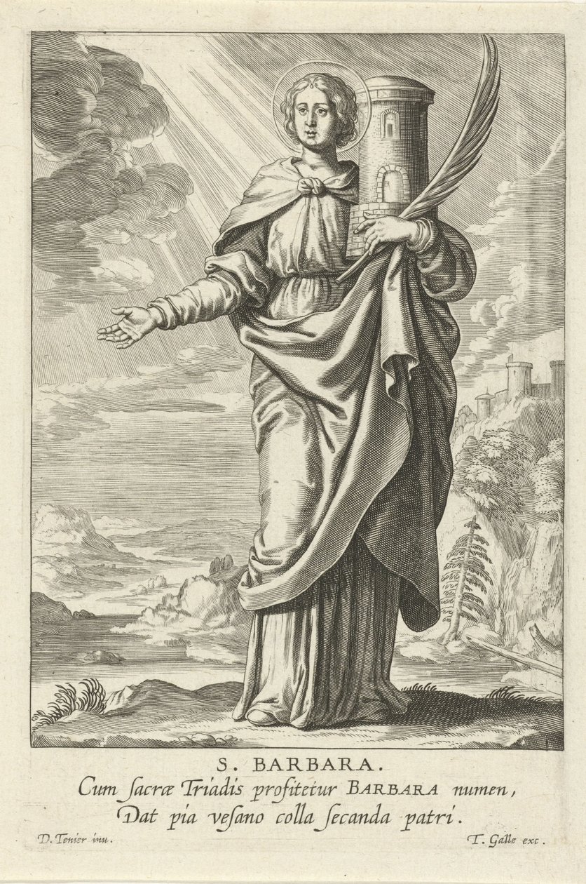 Heilige Barbara von Theodoor Galle