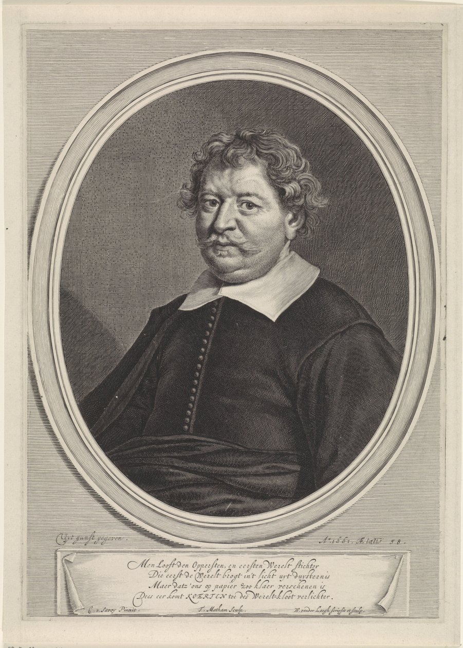 Porträt von Frans Koerten von Theodor Matham