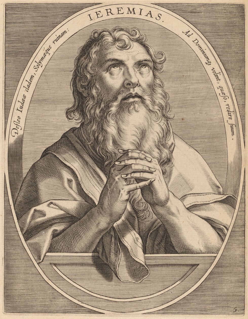 Jeremia von Theodor Galle after Jan van der Straet