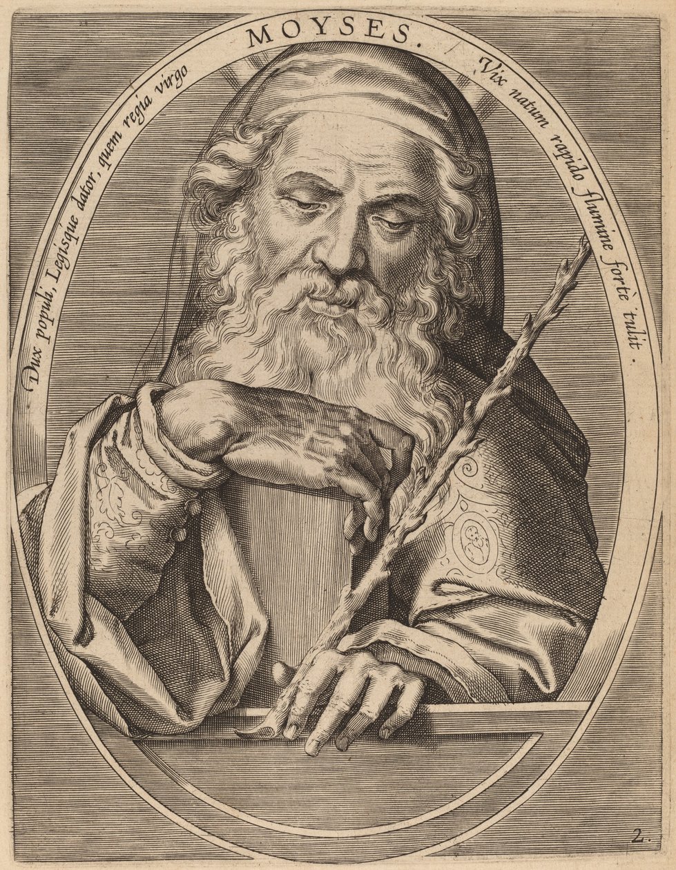 Moses von Theodor Galle after Jan van der Straet