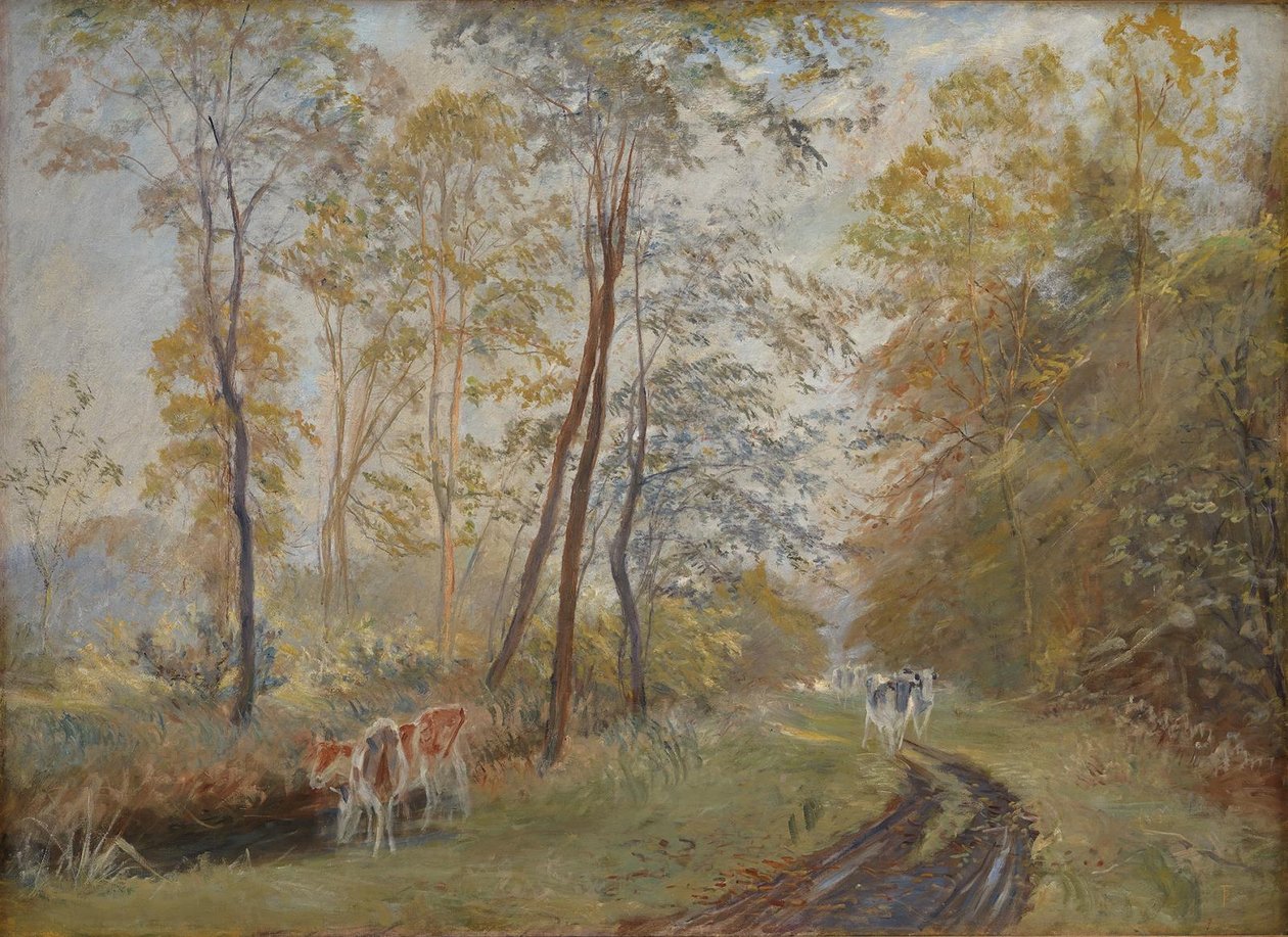 Der Fluss Sorteaa nahe Mejlgaard Manor, Jütland von Theodor Philipsen