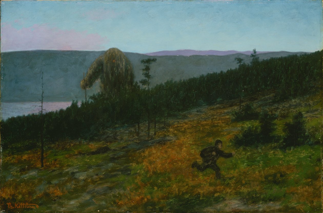 Der Aschenjunge und der Troll von Theodor Kittelsen