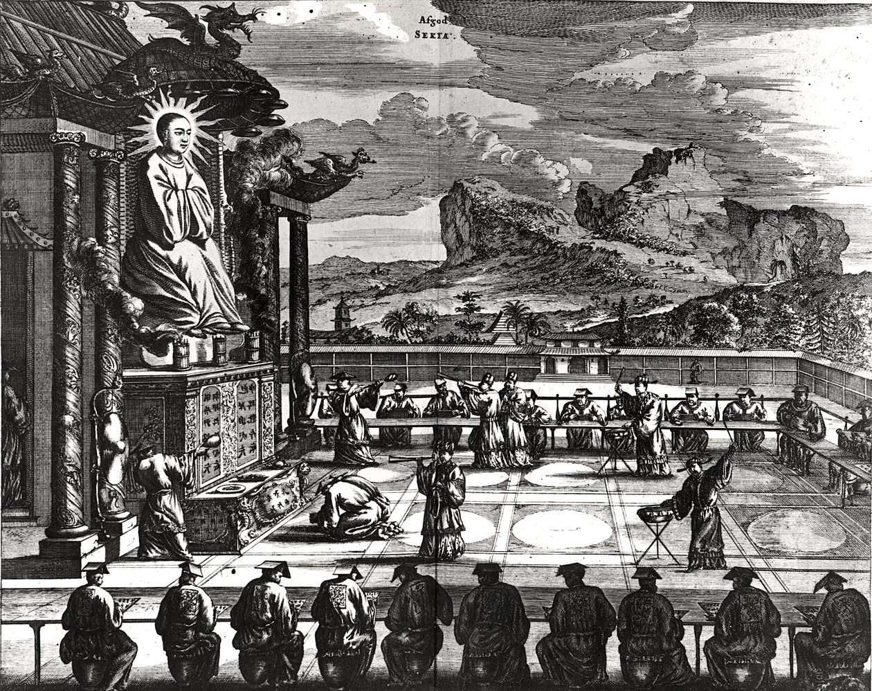 Eine buddhistische Zeremonie aus 