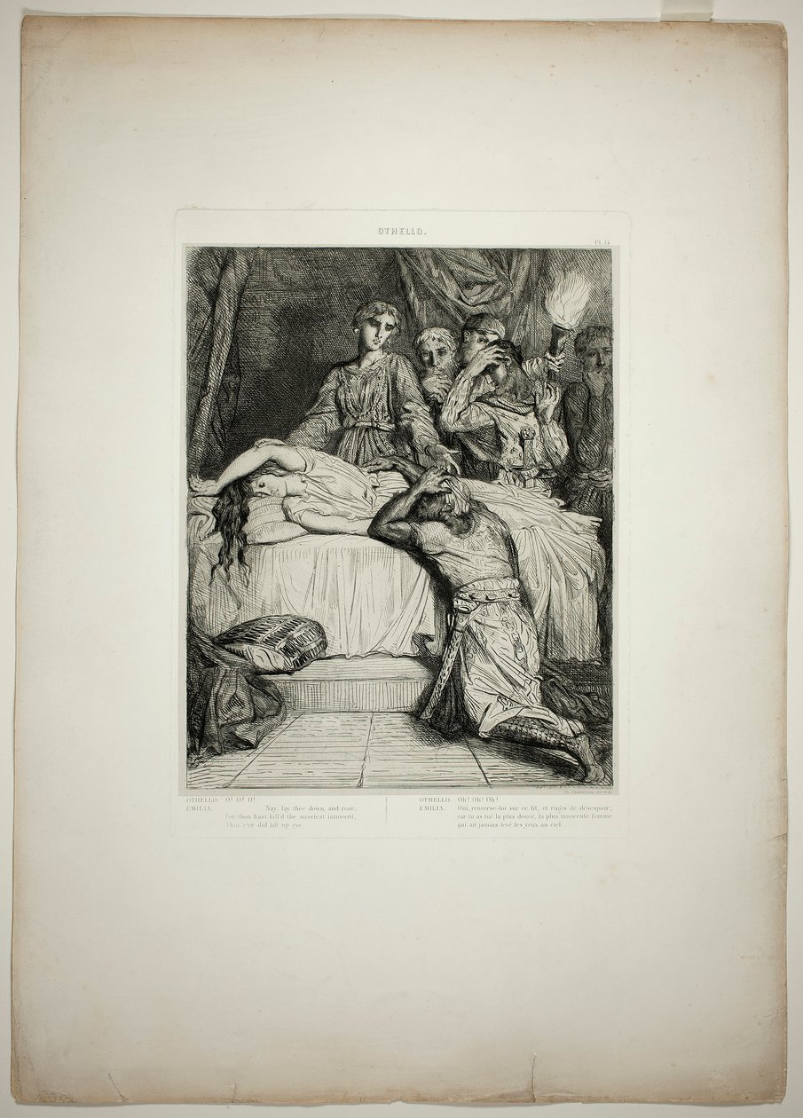 Oh! Oh! Oh!, Platte vierzehn aus Othello von Théodore Chassériau