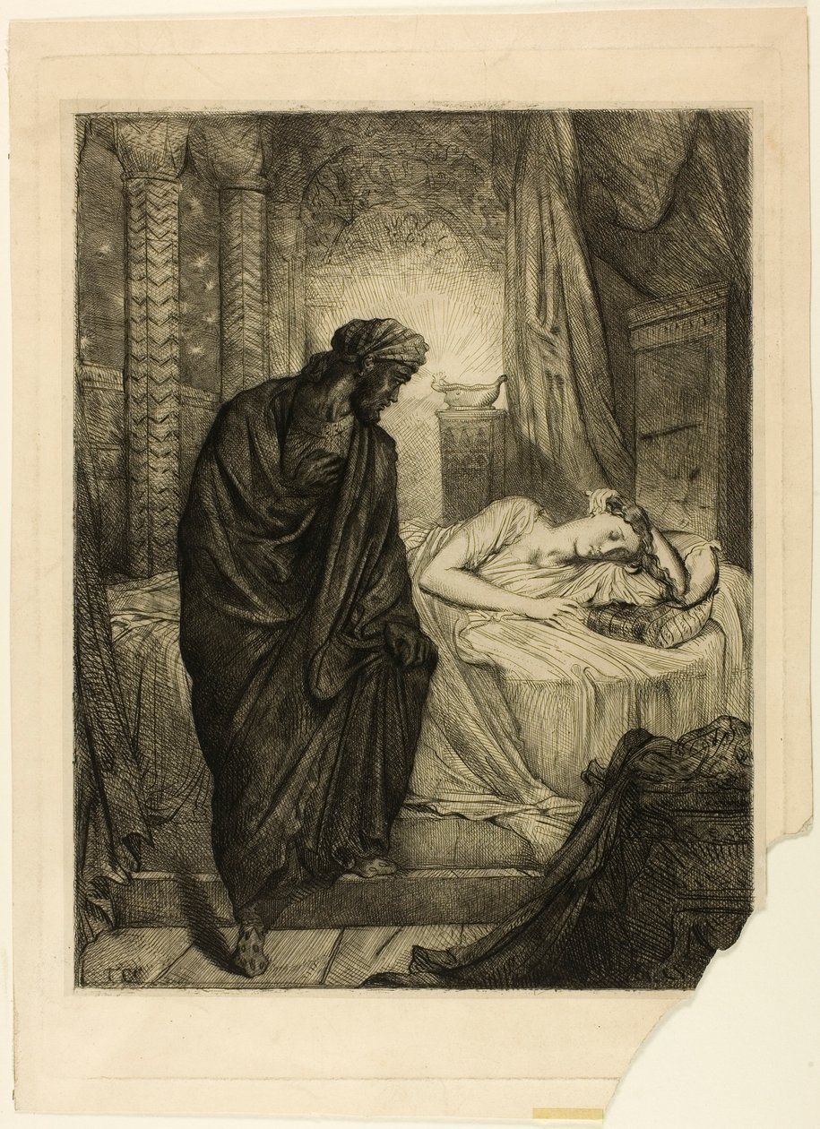 Doch sie muss sterben, Tafel elf aus Othello von Théodore Chassériau