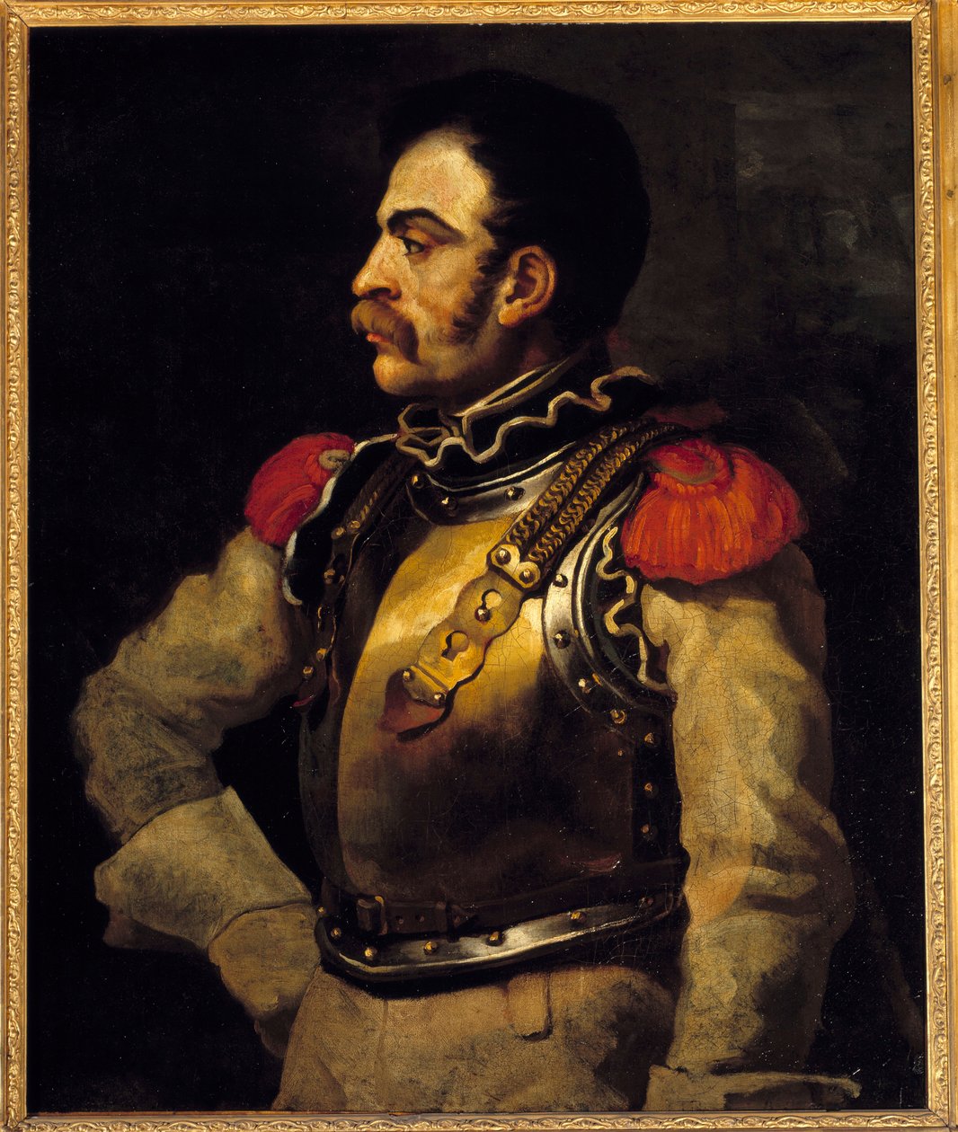 Ein Schütze, halbfigurig dargestellt von Theodore Gericault