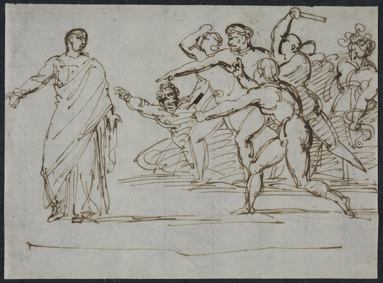 Ermordung von Tiberius von Theodore Gericault