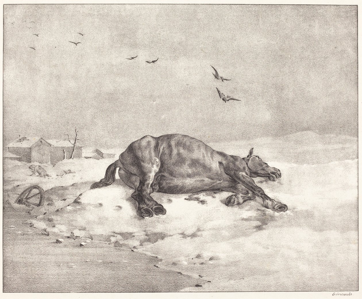 Totes Pferd von Theodore Gericault