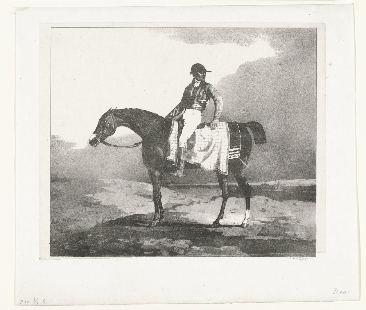 Jockey auf einem englischen Vollblutpferd von Theodore Gericault