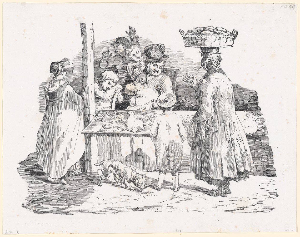 Der schlafende Fischhändler von Theodore Gericault