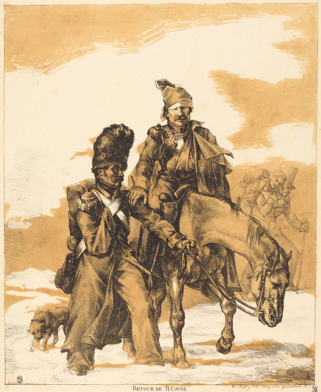 Rückzug aus Russland von Theodore Gericault
