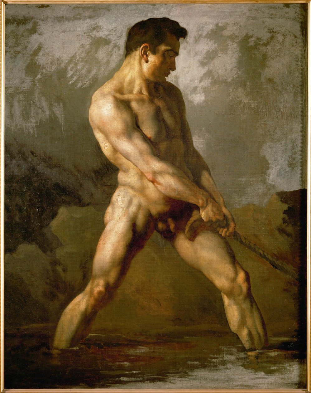 Studie eines männlichen Aktes von Theodore Gericault
