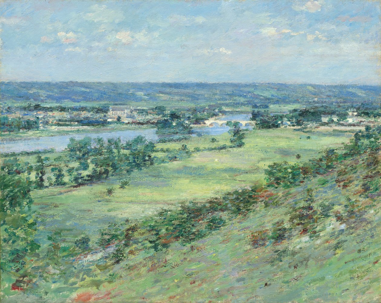 Das Tal der Seine, von den Hügeln von Giverny von Theodore Robinson