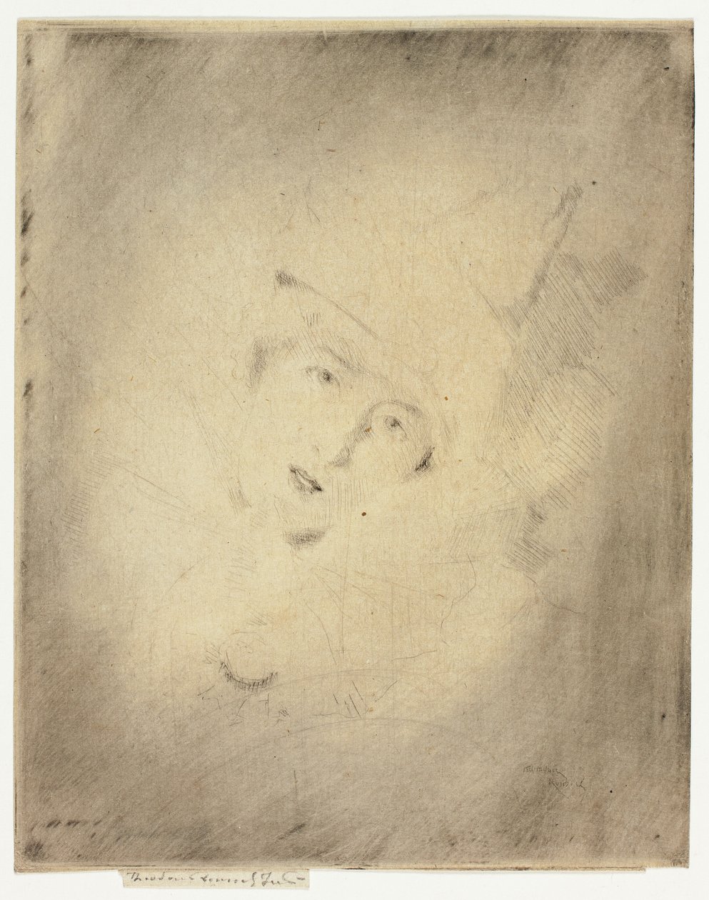 Pierrot, Porträt der Dame A. C. von Theodore Roussel