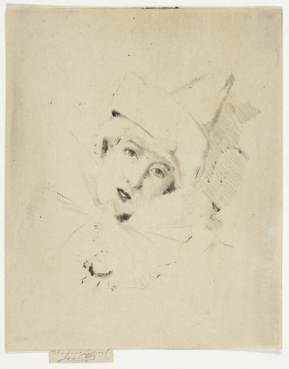 Pierrot, Porträt der Dame A. C. von Theodore Roussel