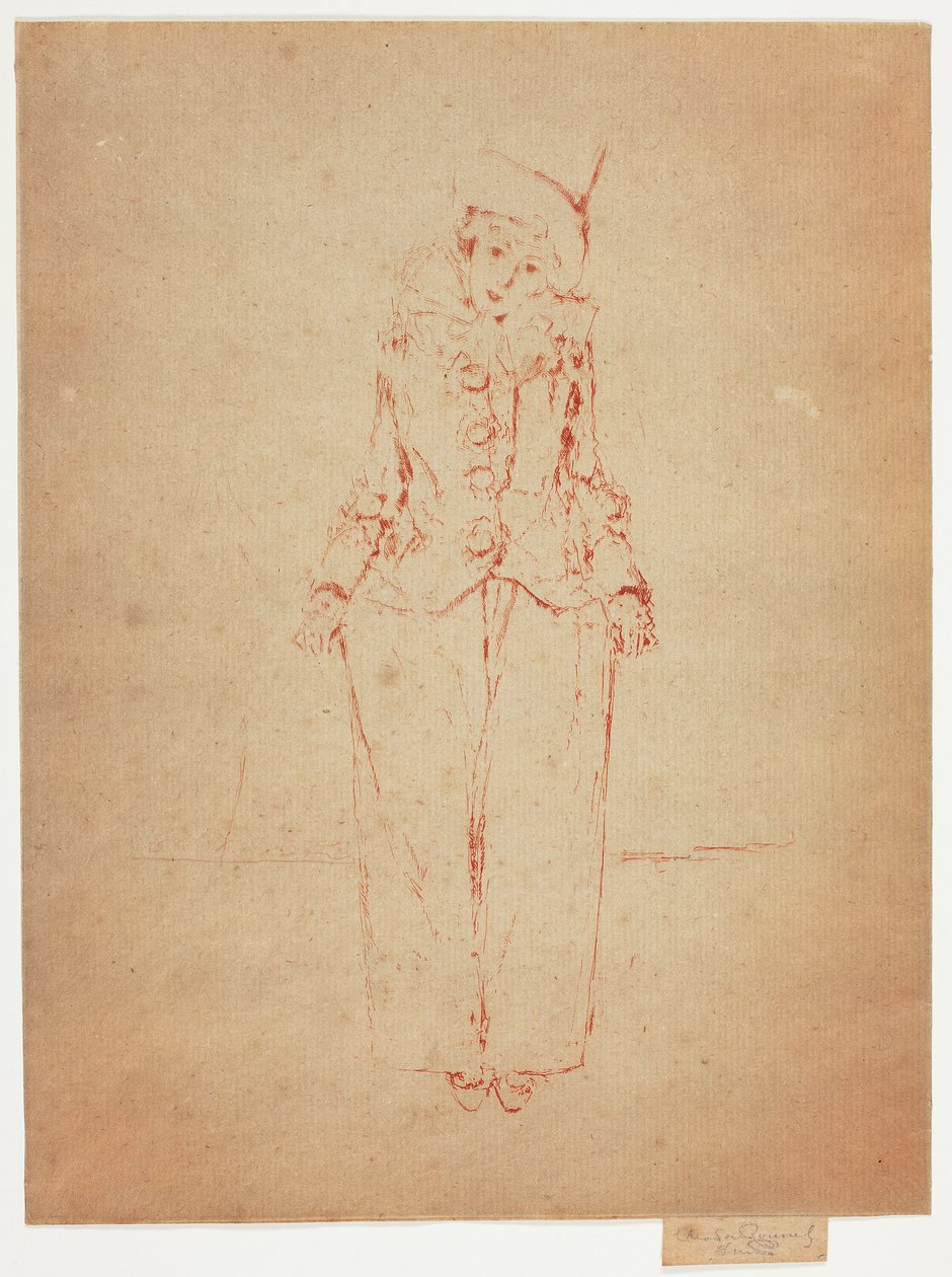 Pierrot en Pied, Porträt der Dame A. C. von Theodore Roussel