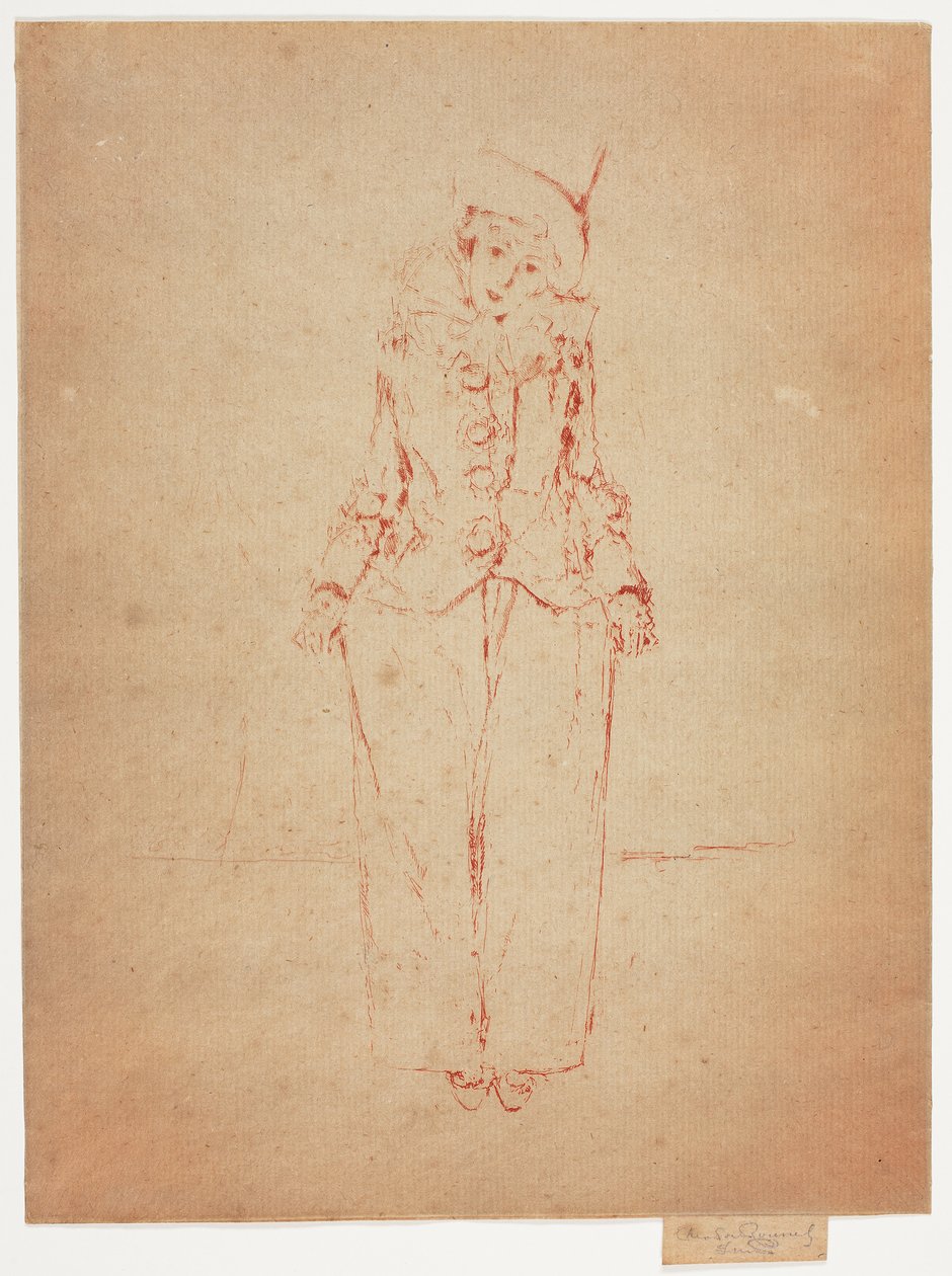 Pierrot en Pied, Porträt der Dame A. C.