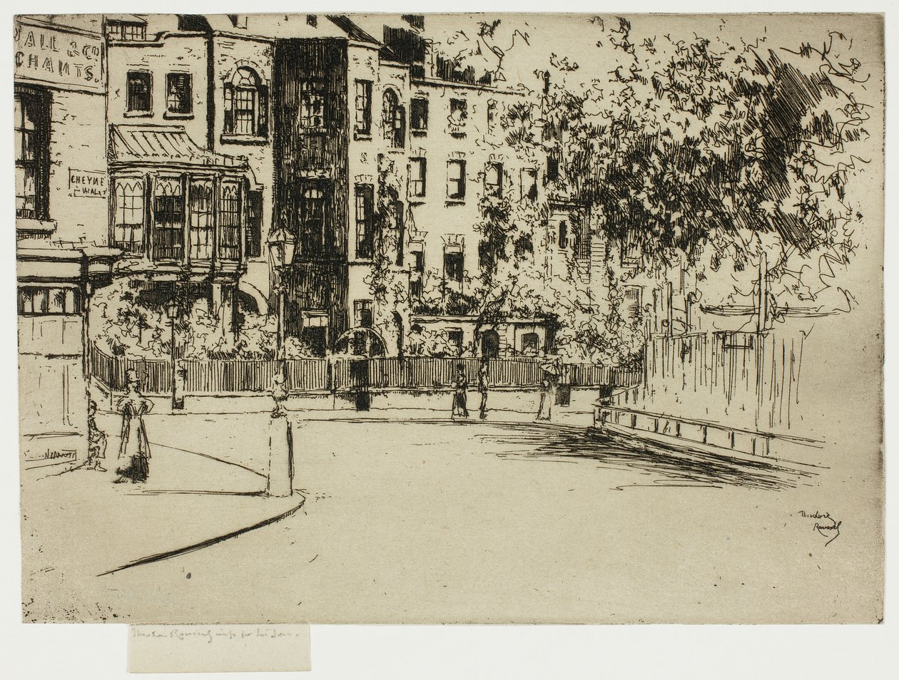 Die Ecke von Cheyne Walk, Chelsea von Theodore Roussel