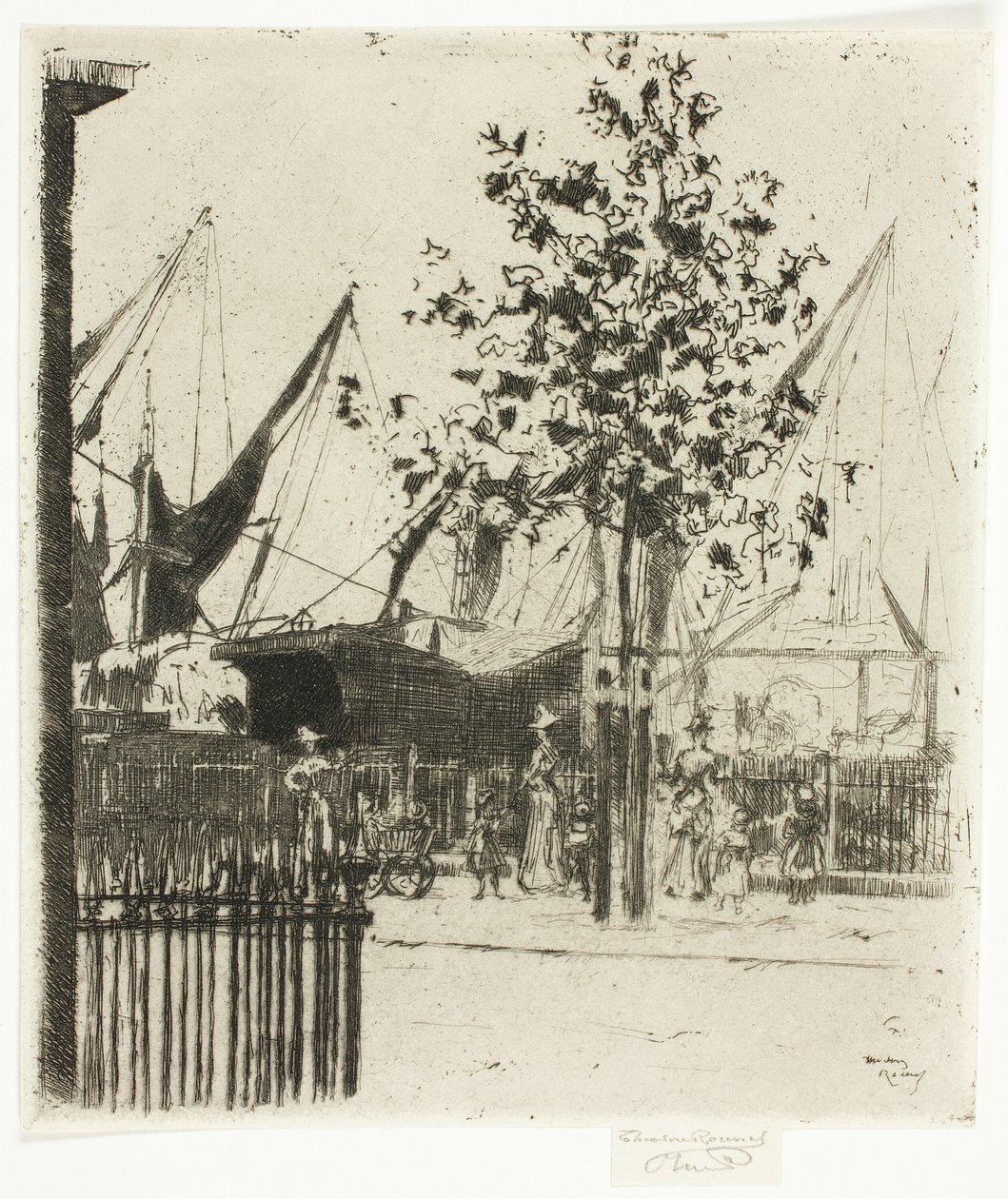 Die Ecke der Luna-Straße, Chelsea Embankment von Theodore Roussel