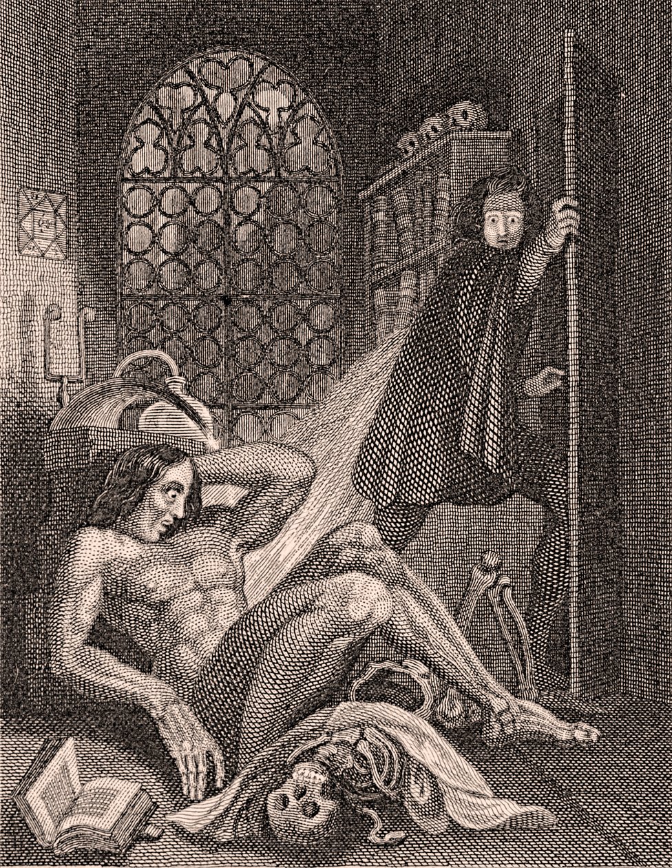 Victor Frankenstein wird von seiner Schöpfung angewidert von Theodore Von Holst