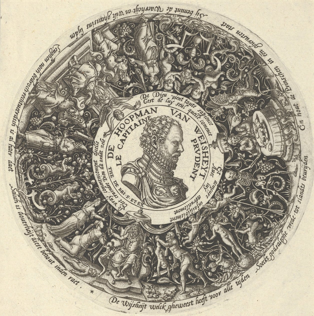 Porträt von Wilhelm I. von Oranien, aus einer Serie von Tazza-Designs von Theodore de Bry