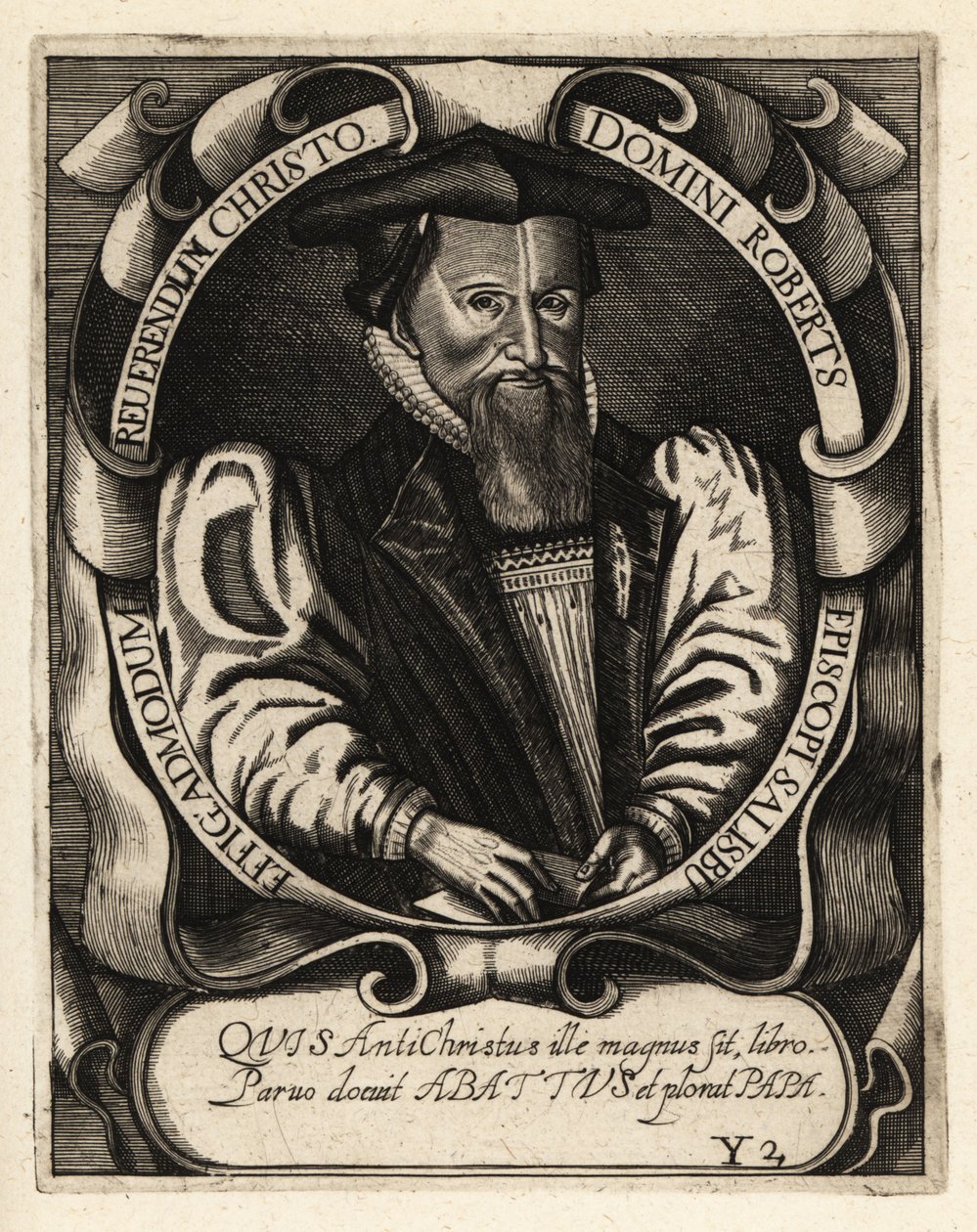 Robert Abbot, Bischof von Salisbury von Theodore de Bry