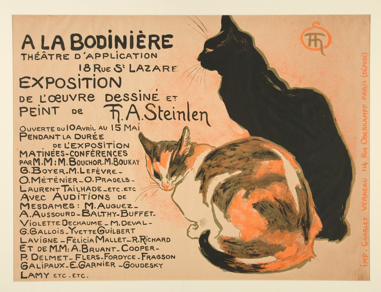 Ausstellung des gezeichneten und gemalten Werks von T. A. Steinlen von Théophile Alexandre Steinlen