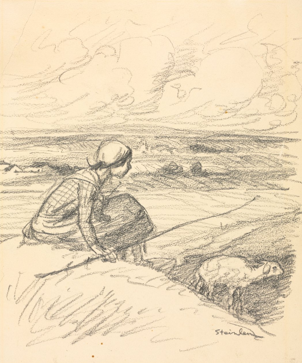 Die Schäferin von Théophile Alexandre Steinlen