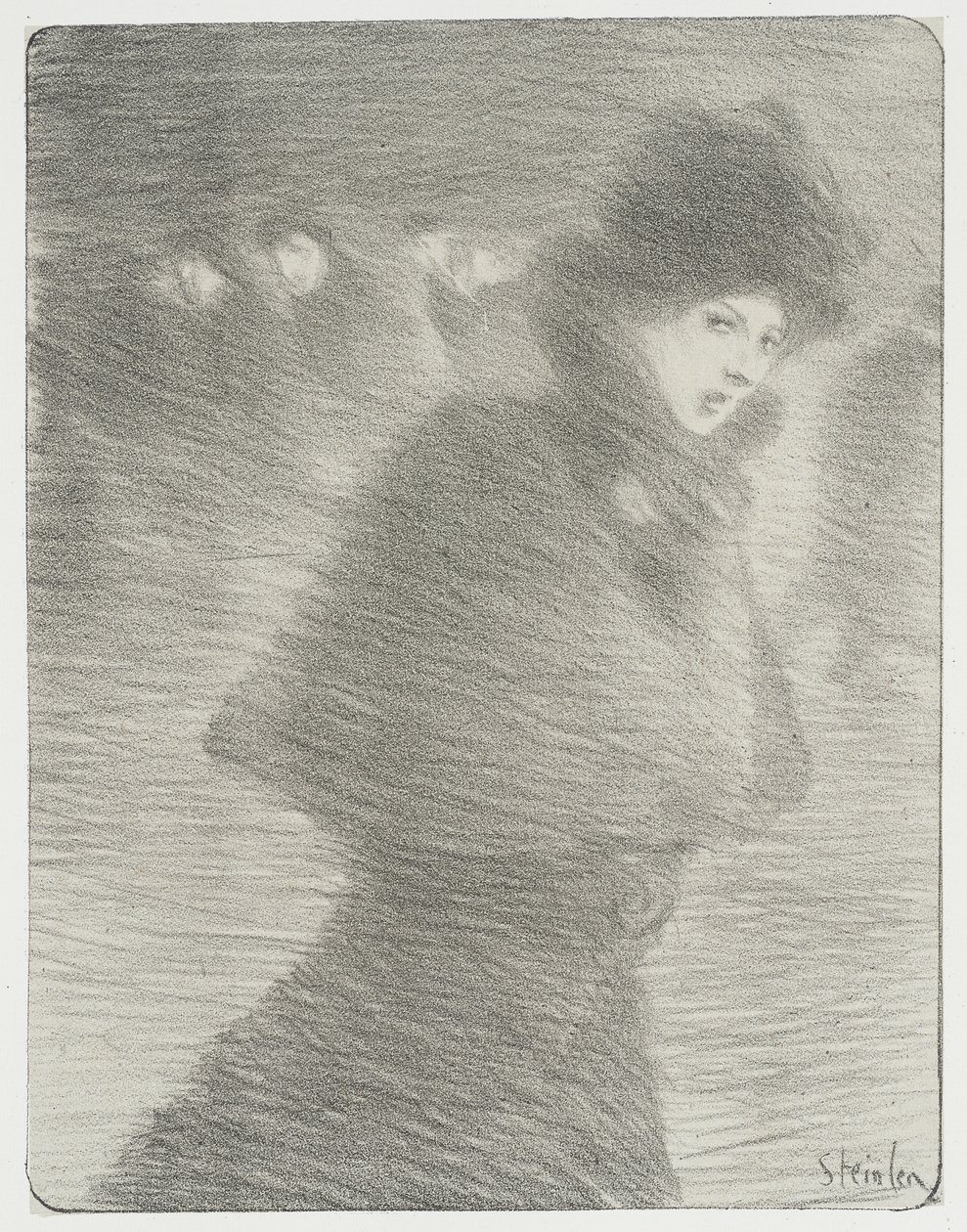Eine vorübergehende Frau von Théophile Alexandre Steinlen