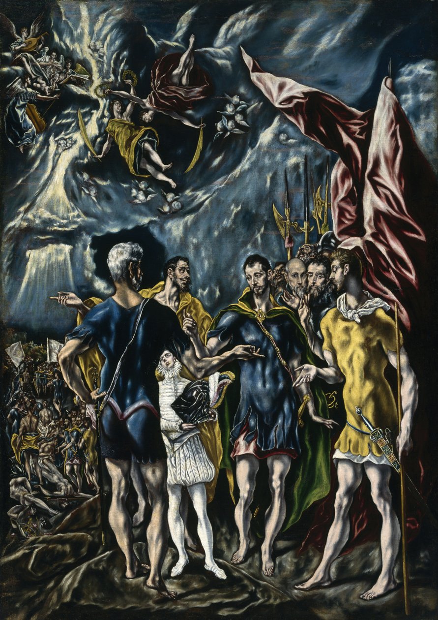 Das Martyrium des heiligen Mauritius, ca. 1600-25 von Theotocopoulos Jorge Manuel c.1578 1631 Theotocopoulos Jorge Manuel c.1578 1631
