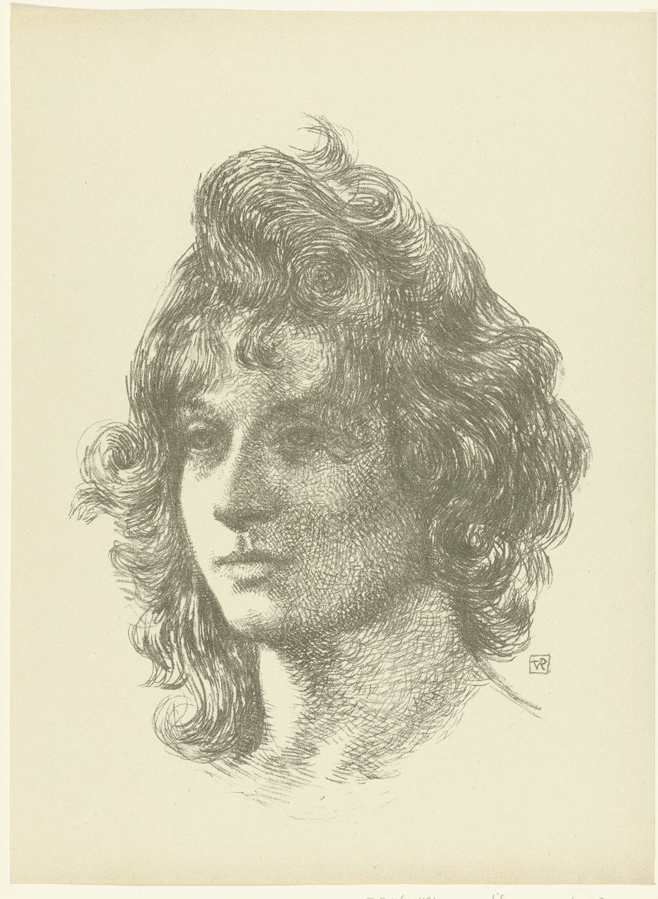 Porträt einer jungen Frau von Théo van Rysselberghe