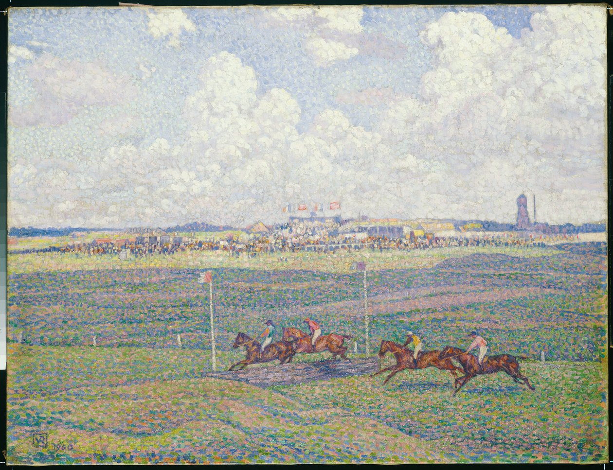 Die Rennbahn in Boulogne-sur-Mer von Théo van Rysselberghe