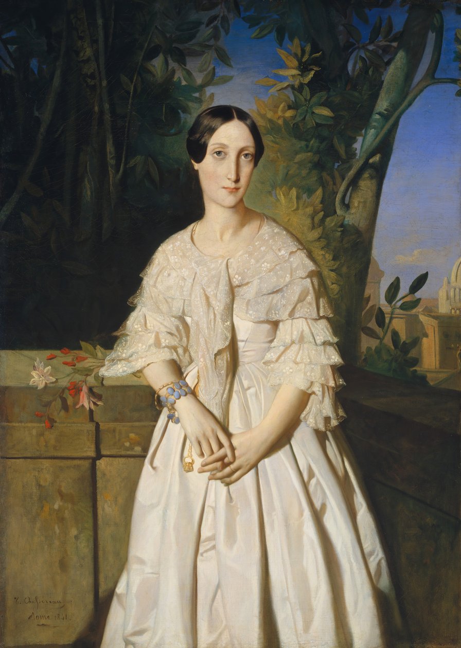 Comtesse de La Tour-Maubourg Marie-Louise-Charlotte-Gabrielle Thomas de Pange, 1841 von Théodore Chassériau