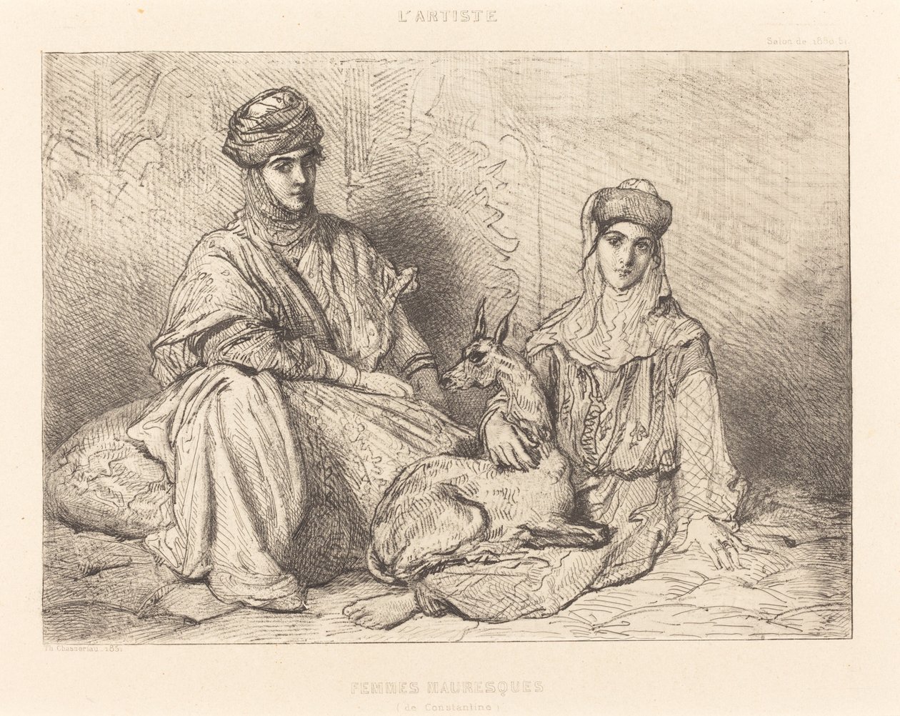 Maurische Frauen von Constantine von Théodore Chassériau