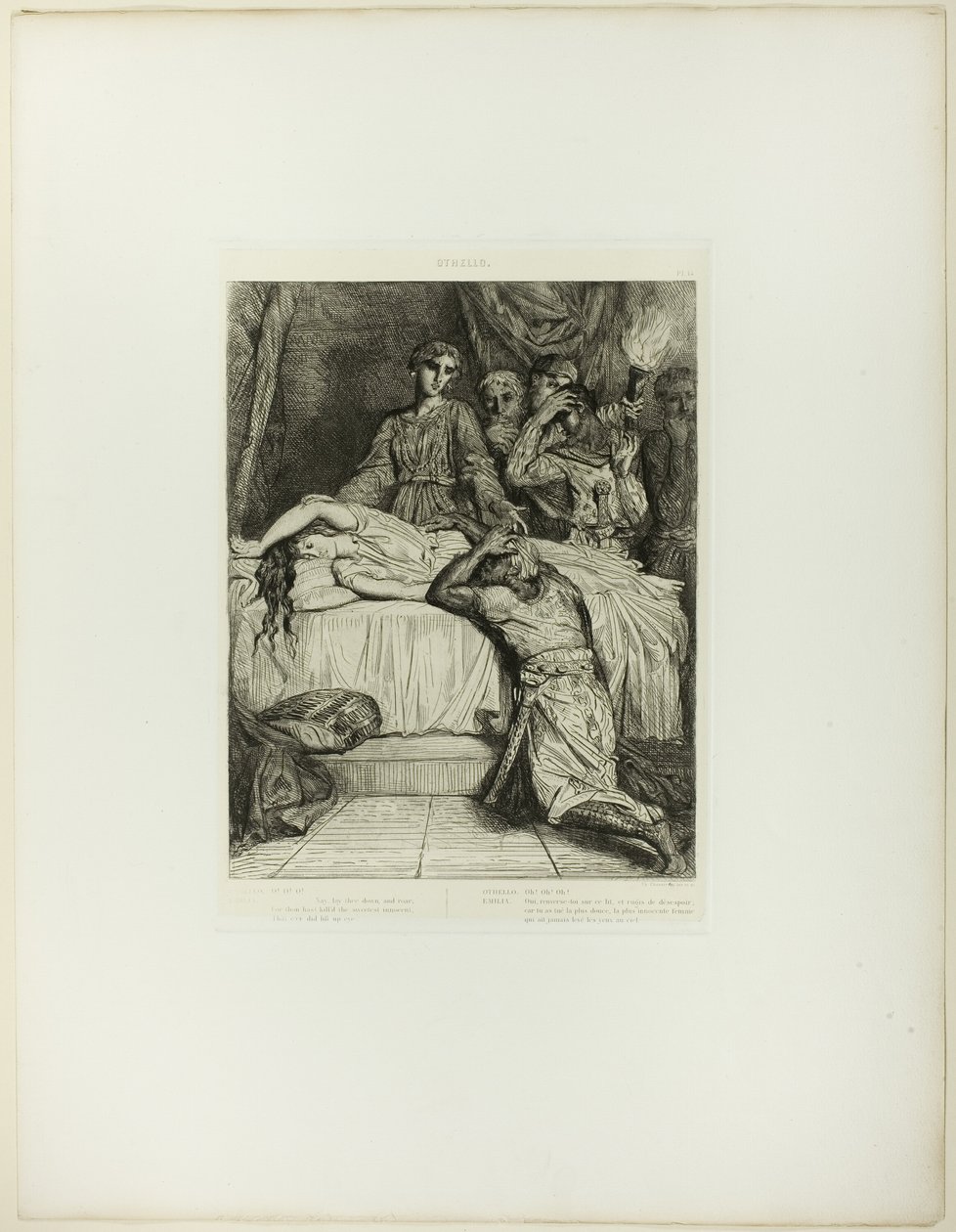 Oh! Oh! Oh!, Platte vierzehn aus Othello von Théodore Chassériau
