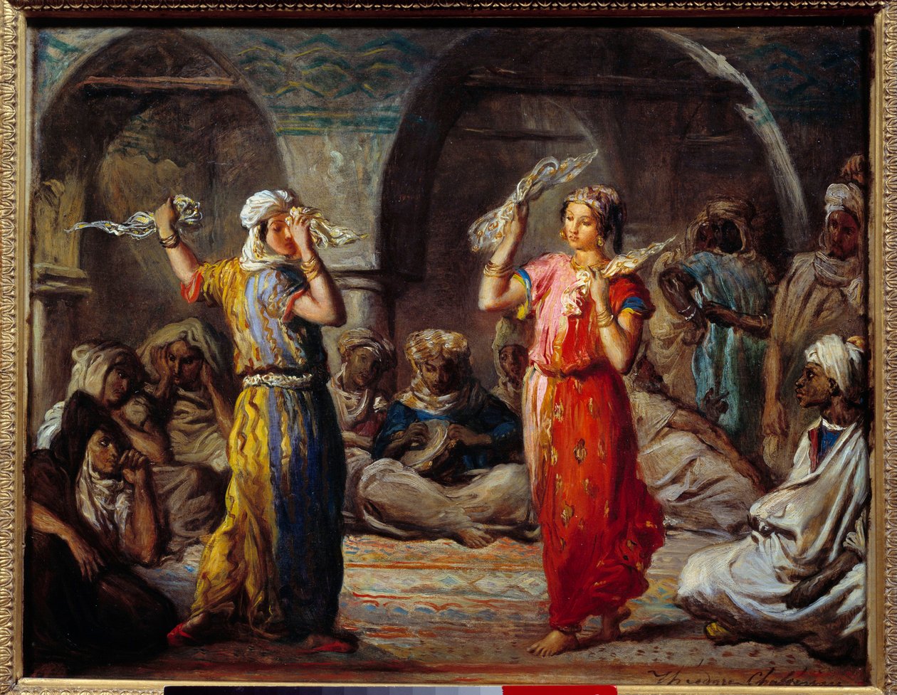 Orientalismus: „Tanz der Tücher: Marokkanische Tänzerinnen“ von Théodore Chassériau