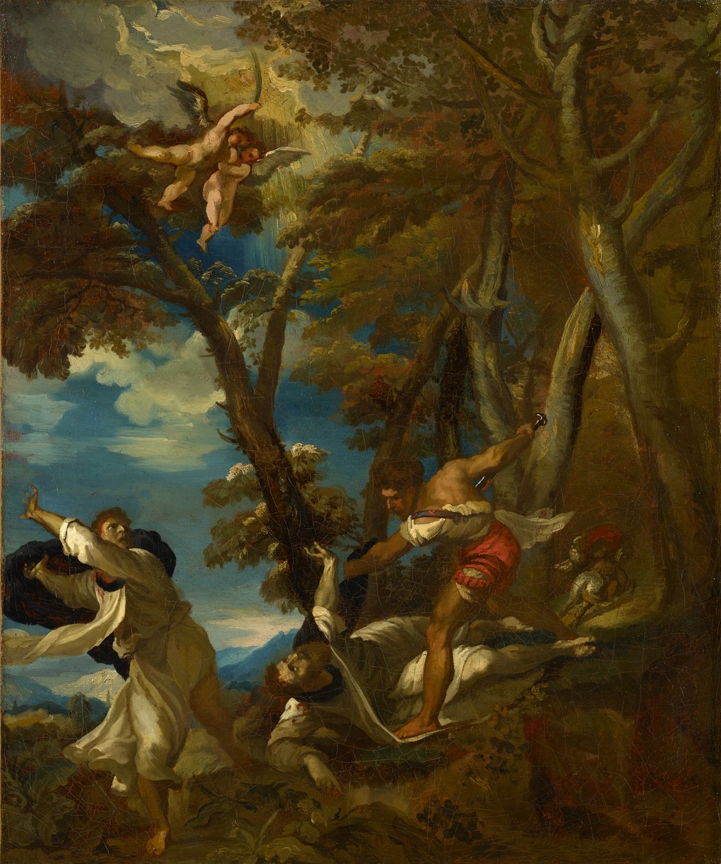Das Martyrium des Heiligen Petrus (nach Tizian) von Theodore Gericault
