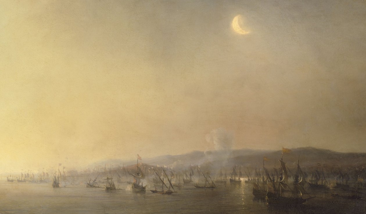 Seeschlacht von Cartagena am 3. September 1643 von Théodore Gudin, 1844 von Theodore Gudin