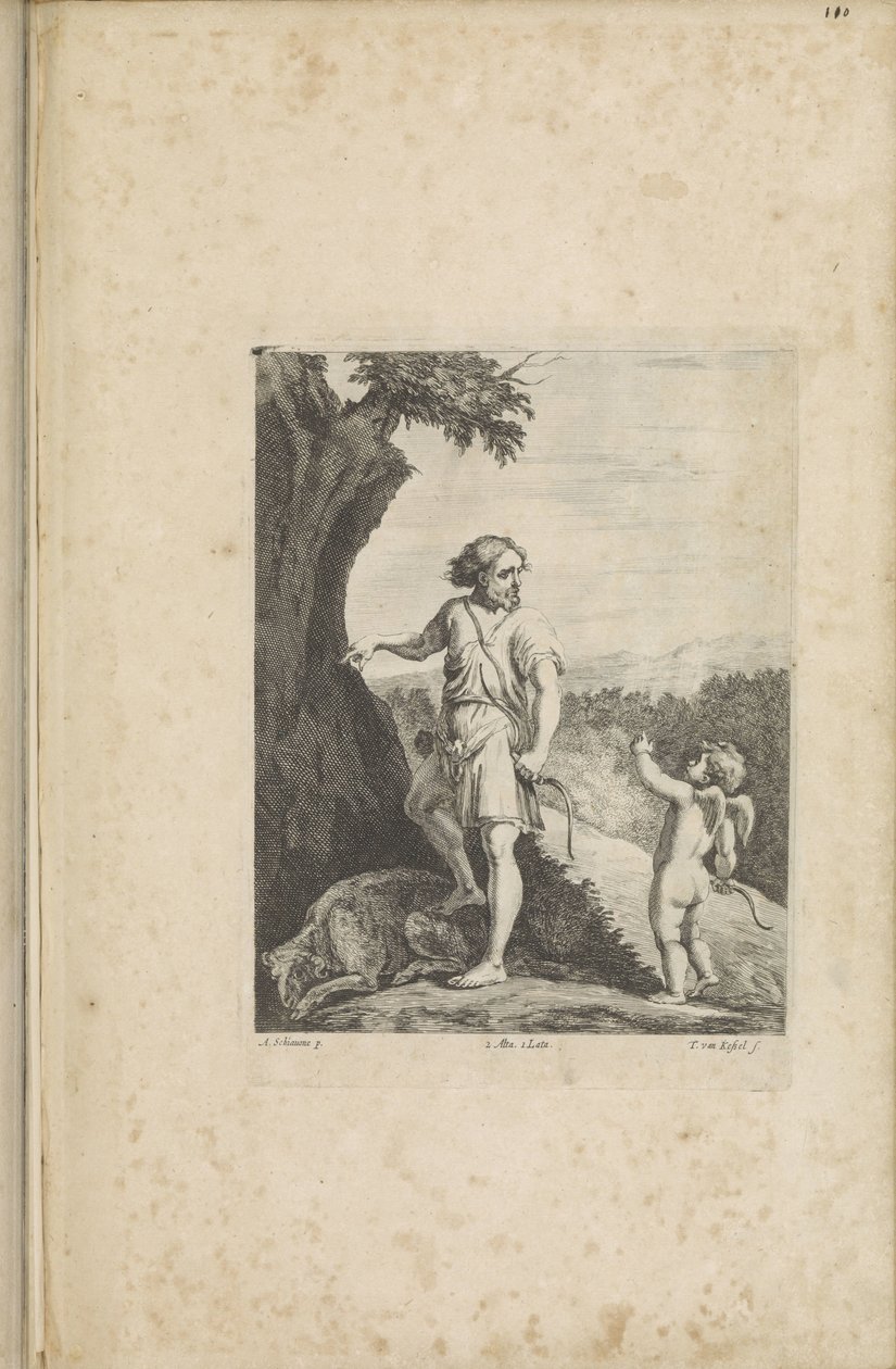 Apollo und Amor von Théodorus van Kessel