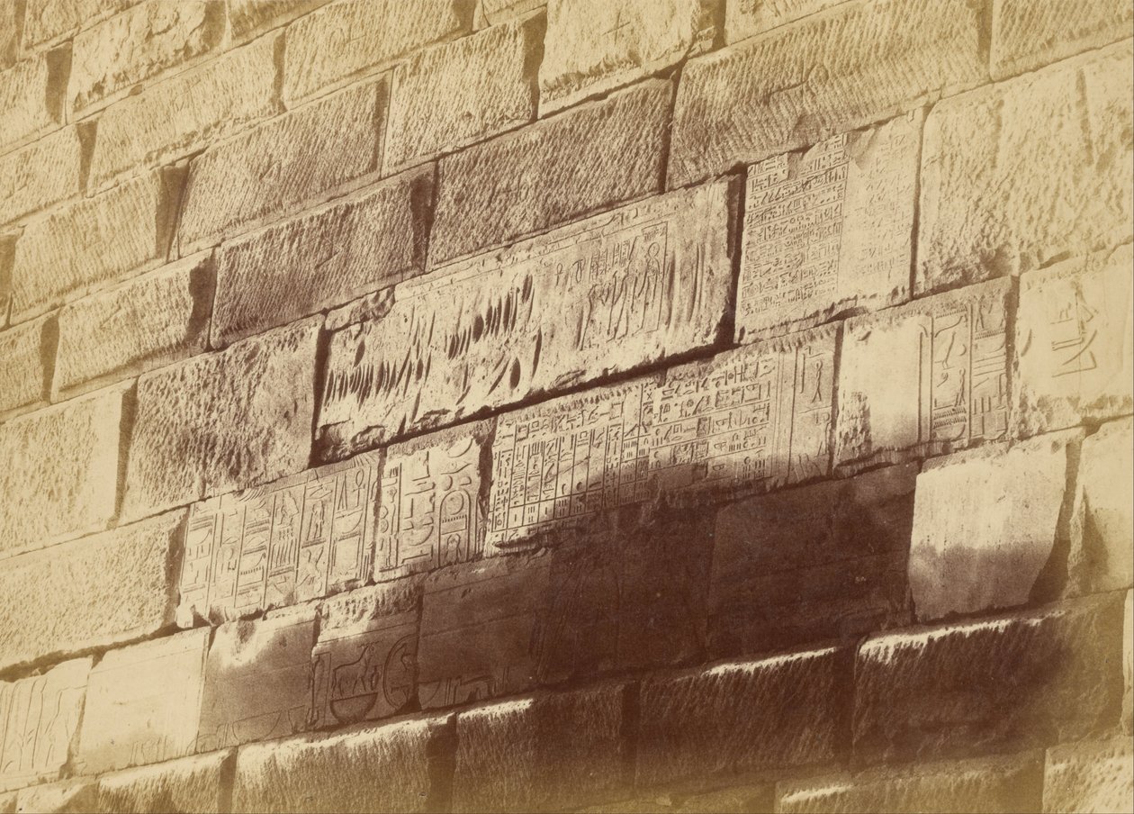 (Hieroglyphische Inschriften in Elephanta) von Théodule Devéria