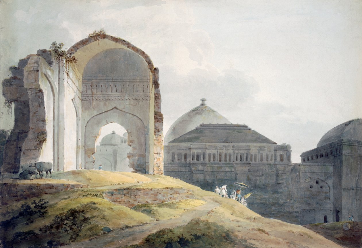 Ruinen des Palastes von Madra von Thomas Daniell
