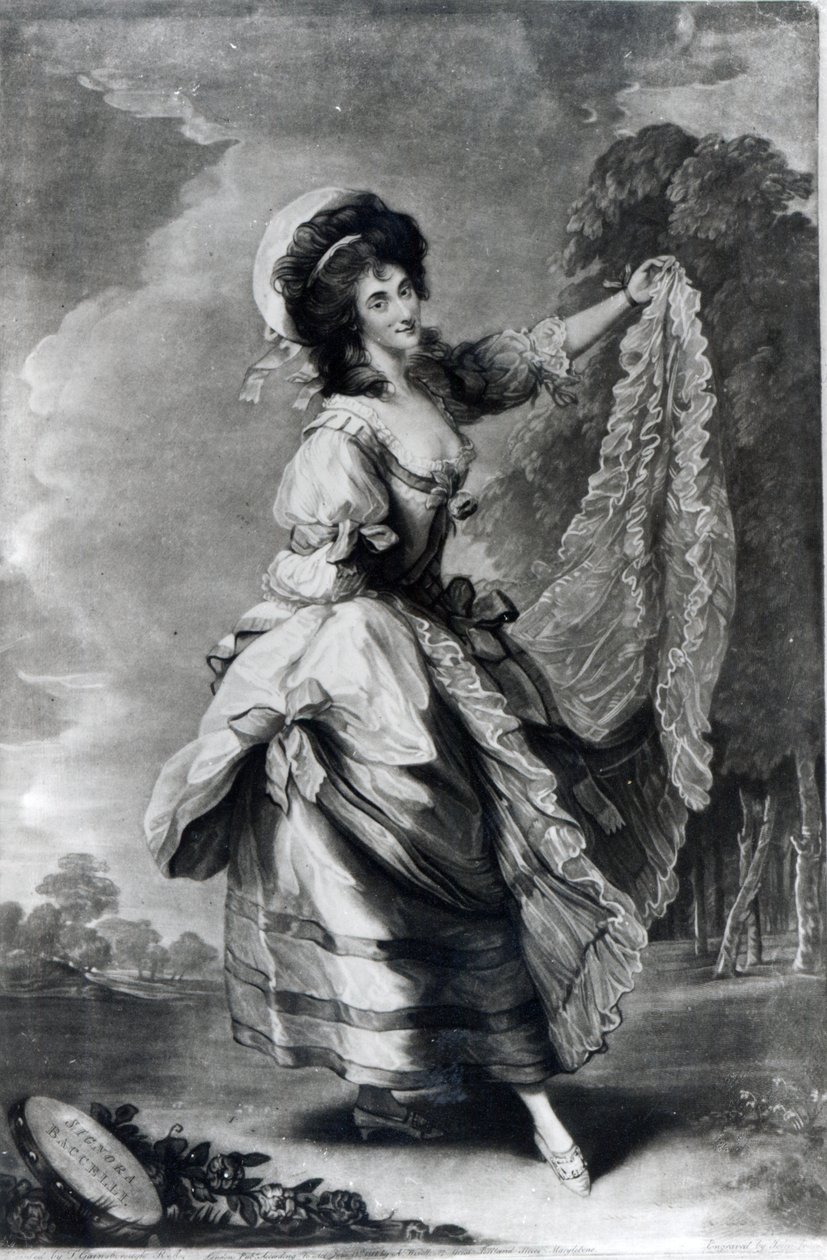 Giovanna Baccelli, graviert von John Jones von Thomas Gainsborough