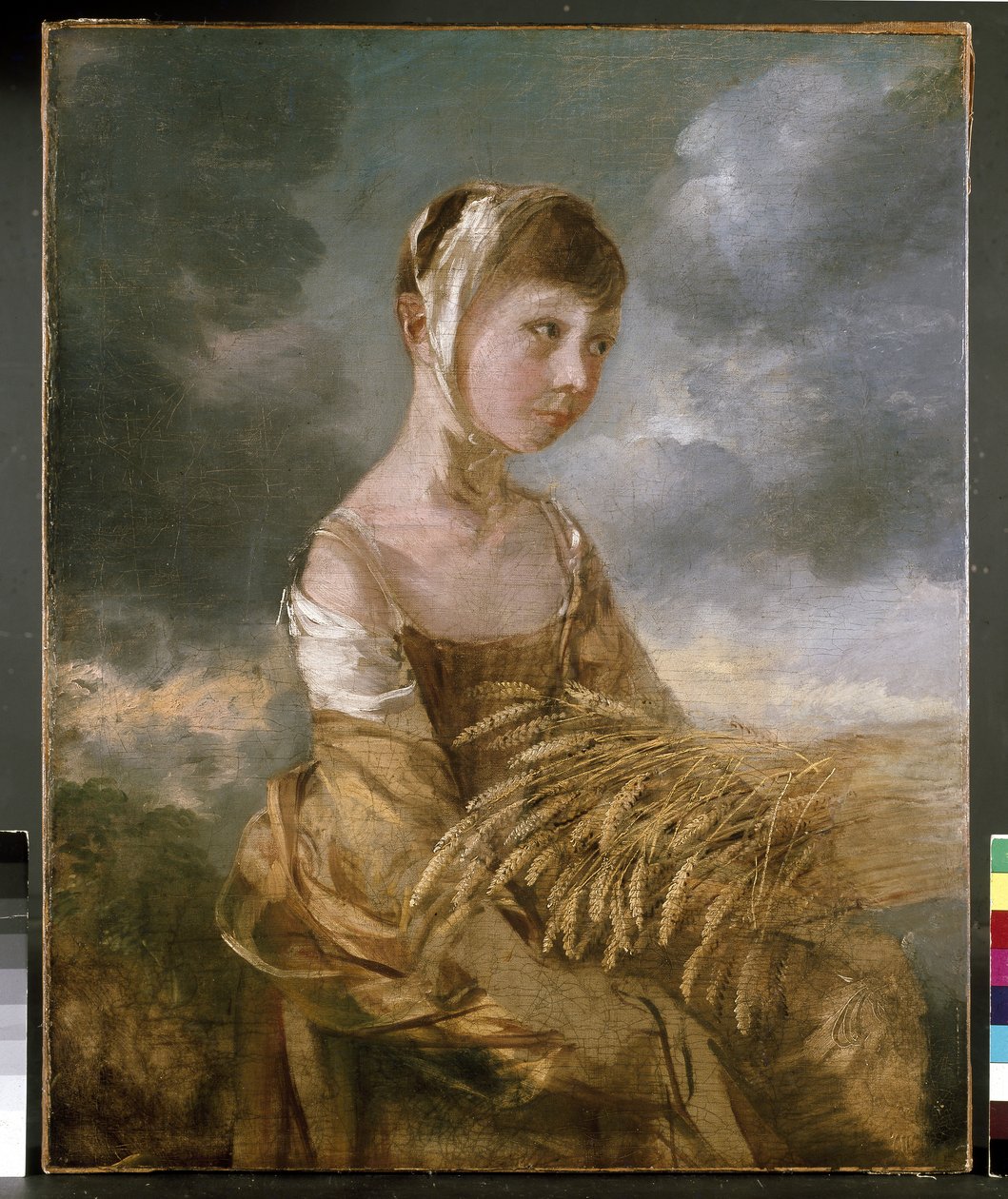 Miss Gainsborough beim Ährenlesen, 18. Jahrhundert von Thomas Gainsborough